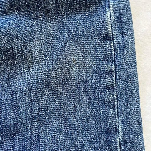 LEVIS 501 Jeans Mens 32x32 Blue Button Fly Straight Leg Denim - Picture 7 of 16